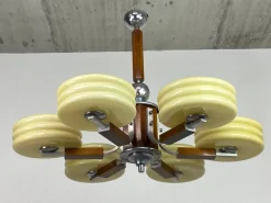 Best Pamono Large Art Deco Chandelier, 1930s