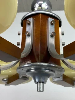 Best Pamono Large Art Deco Chandelier, 1930s