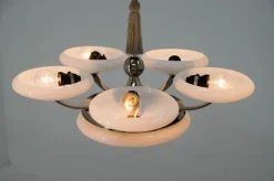 Best Pamono Large Art Deco Pendant Light, 1930s