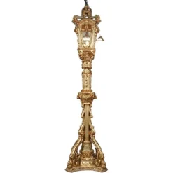 Online Pamono Large Beech Lantern Floor Lamp in Louis XV Style