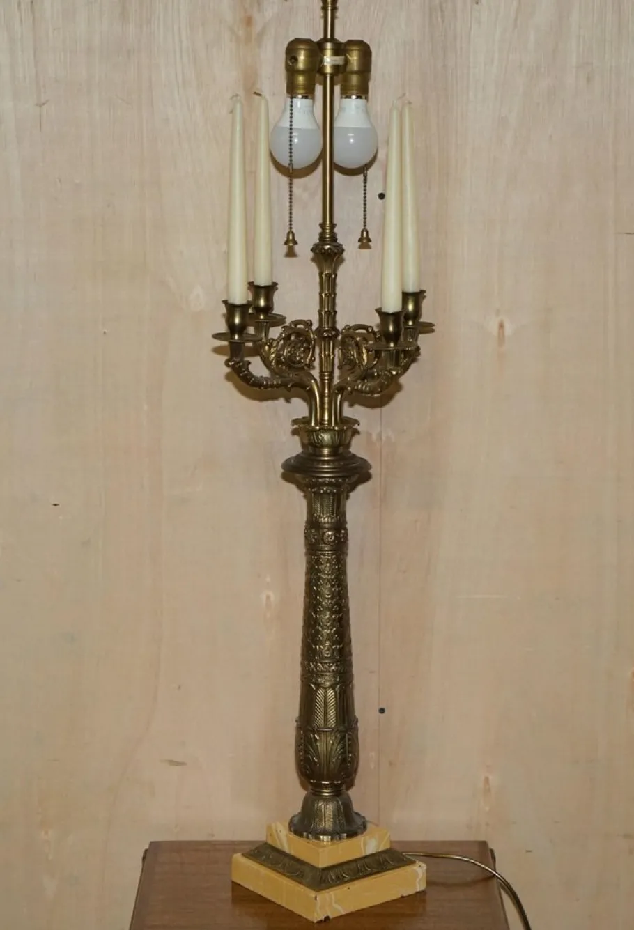 Clearance Pamono Large 4-Branch Candelabra Table Lamps from Warren Kessler New York, 1960s, Set of 2