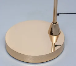 Pamono Large Brass Arc Lamp by Leonardo Marelli, 1980s