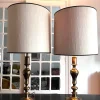 Best Pamono Large Brass Table Lamps from Stiffel, 1960s, Set of 2