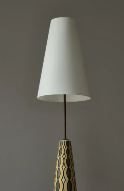 Clearance Pamono Large Ceramic Floor Lamp by Rigmor Nielsen, 1960s