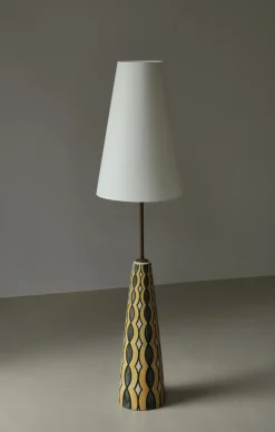 Clearance Pamono Large Ceramic Floor Lamp by Rigmor Nielsen, 1960s