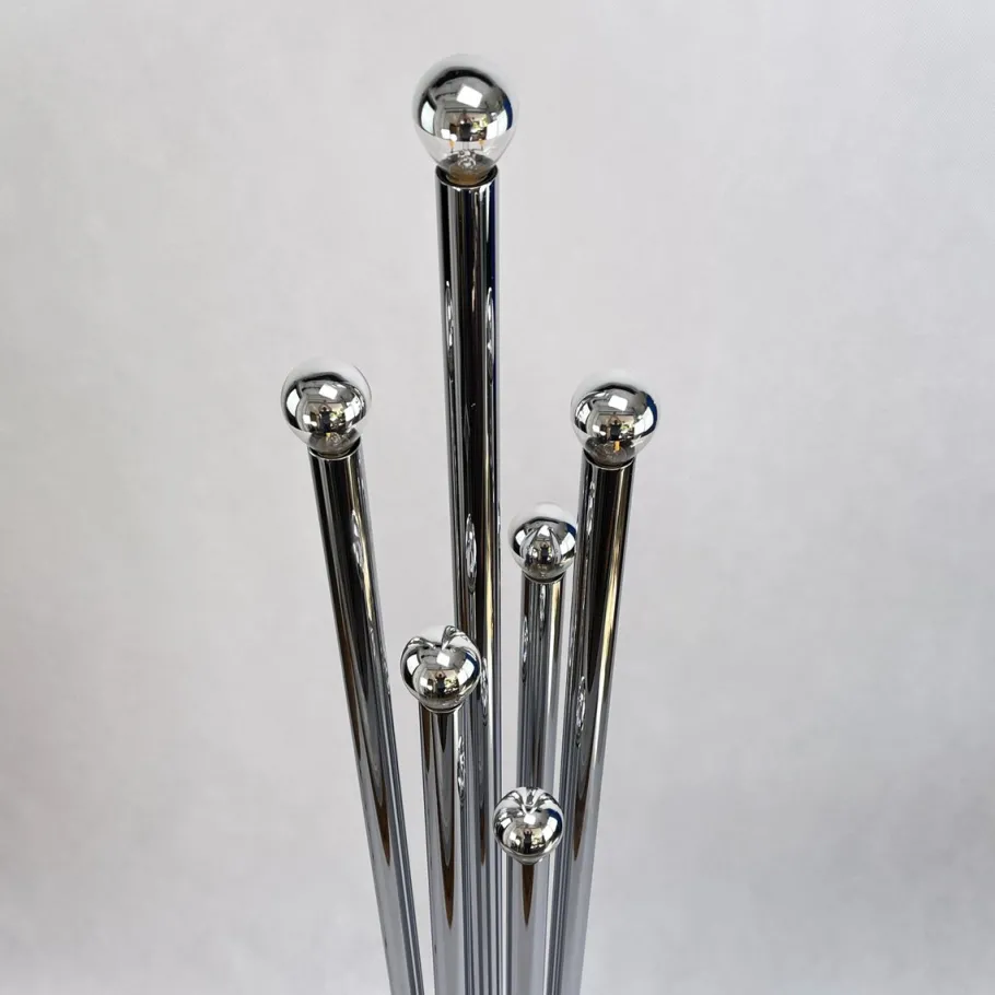 Online Pamono Large Chrome Floor Lamp, 1970s