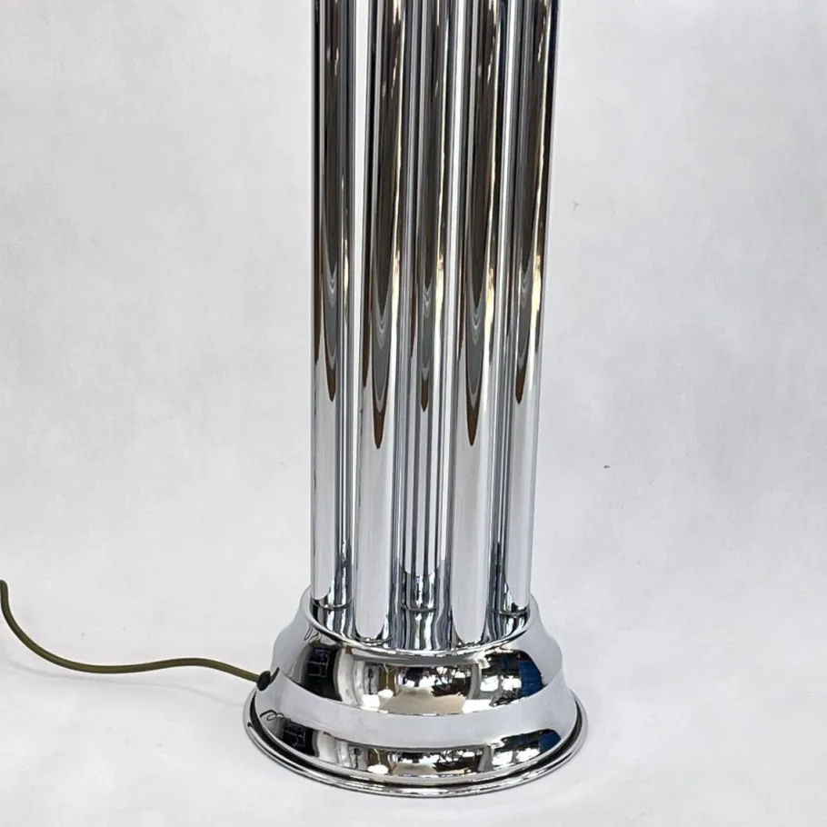 Online Pamono Large Chrome Floor Lamp, 1970s