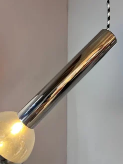 Best Pamono Large Chrome Globe Pendant by Motoko Ishii for Staff