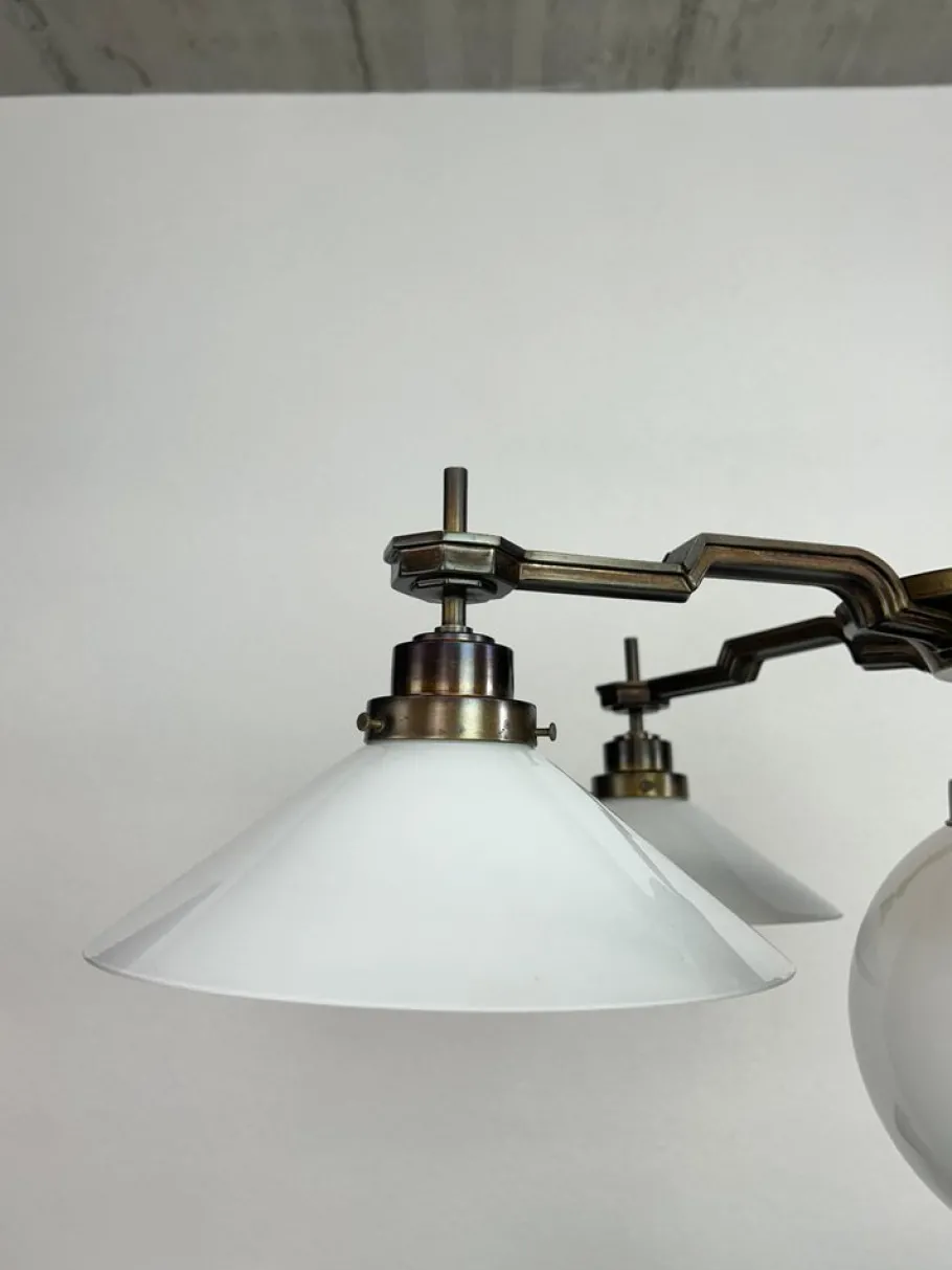 Best Pamono Large Cubist Chandelier, 1920s