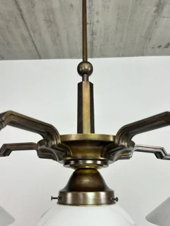 Best Pamono Large Cubist Chandelier, 1920s