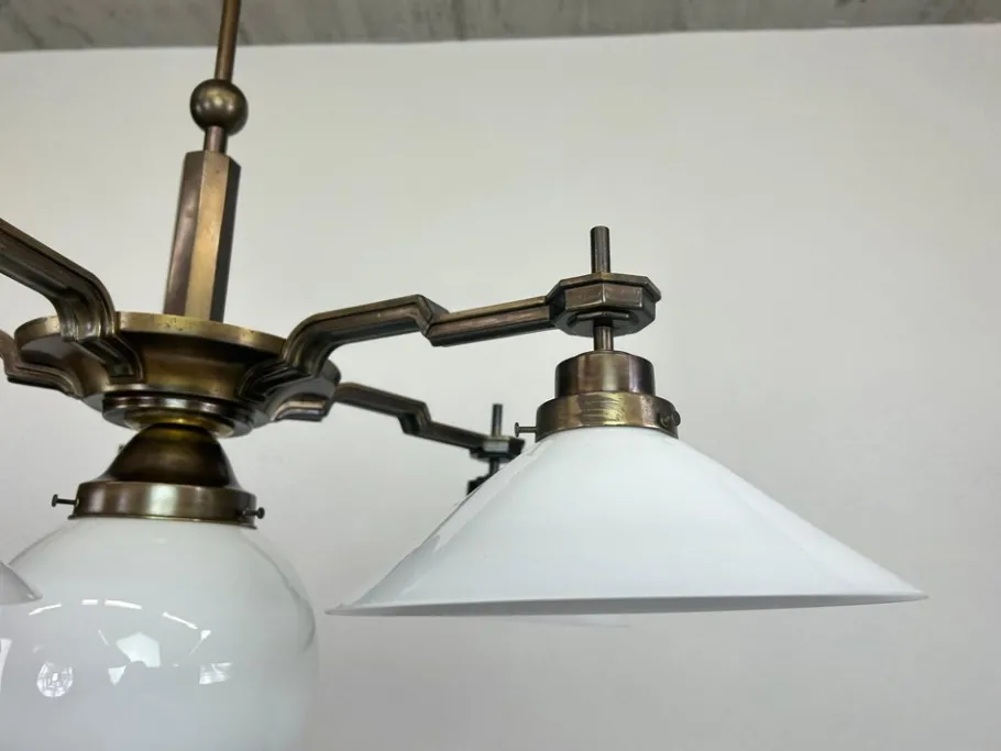 Best Pamono Large Cubist Chandelier, 1920s