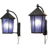 Clearance Pamono Large Entrance Door Wall Lanterns, 1920s, Set of 2