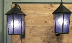 Clearance Pamono Large Entrance Door Wall Lanterns, 1920s, Set of 2