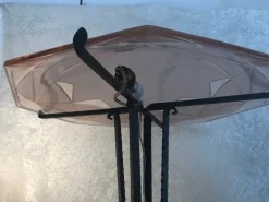 Pamono Large French Art Deco Floor Lamp from Degué, 1930s