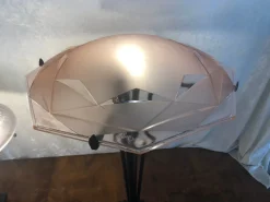 Pamono Large French Art Deco Floor Lamp from Degué, 1930s