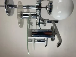 Best Pamono Large Functionalist Bauhaus Chandelier, 1930s