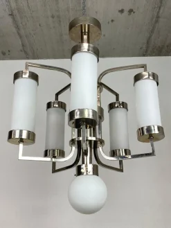 Best Pamono Large Functionalist Chandelier, 1920s