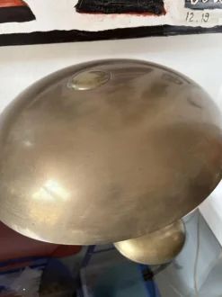 Clearance Pamono Large German Bauhaus Brass Desk Lamp from Helo Leuchten, 1930s