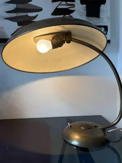 Clearance Pamono Large German Bauhaus Brass Desk Lamp from Helo Leuchten, 1930s