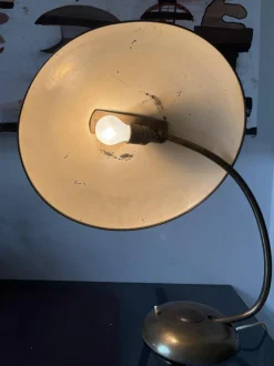 Clearance Pamono Large German Bauhaus Brass Desk Lamp from Helo Leuchten, 1930s
