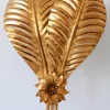 Best Pamono Large Gilt Metal Palm Leaf Sconces by Hans Kögl for Hans Kögl, 1970s, Set of 2