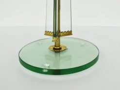 Pamono Large Glass Stem Luminator Lamp by Pietro Chiesa for Fontana Arte, 1940s