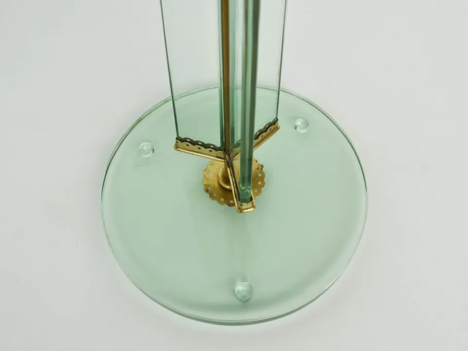 Pamono Large Glass Stem Luminator Lamp by Pietro Chiesa for Fontana Arte, 1940s