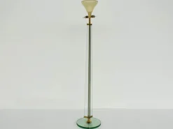 Pamono Large Glass Stem Luminator Lamp by Pietro Chiesa for Fontana Arte, 1940s