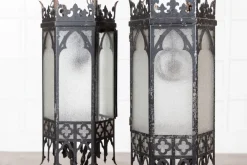 Best Pamono Large Gothic Revival Church Lanterns, 1900s, Set of 2