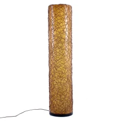 Online Pamono Large Ibiza Style Wicker and Fiberglass Floor Lamp, 1990s