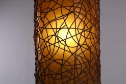 Online Pamono Large Ibiza Style Wicker and Fiberglass Floor Lamp, 1990s