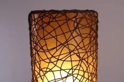 Online Pamono Large Ibiza Style Wicker and Fiberglass Floor Lamp, 1990s