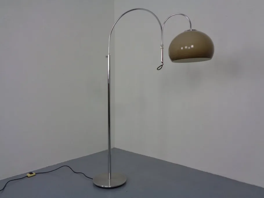Hot Pamono Large Italian Adjustable Arc Lamp from Artiforte, 1960s