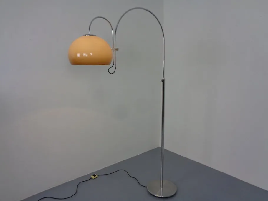 Hot Pamono Large Italian Adjustable Arc Lamp from Artiforte, 1960s