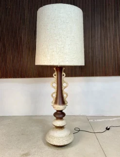 Clearance Pamono Large Italian Amphora Ceramic Floor Lamp, 1950s