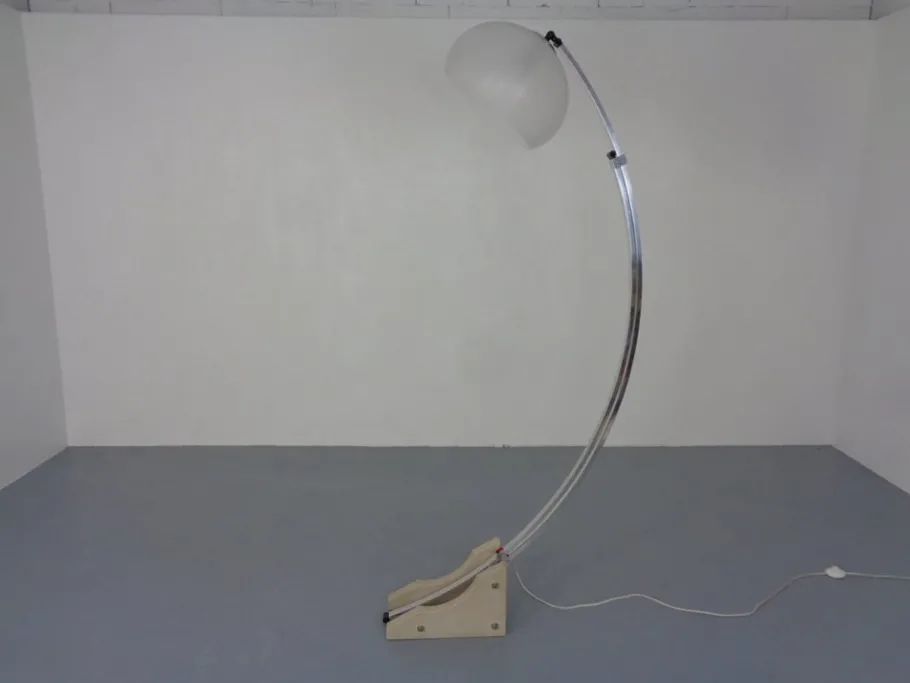 Pamono Large Italian Arc Lamp by Harvey Guzzini, 1970s