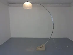 Pamono Large Italian Arc Lamp by Harvey Guzzini, 1970s