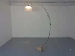 Pamono Large Italian Arc Lamp by Harvey Guzzini, 1970s