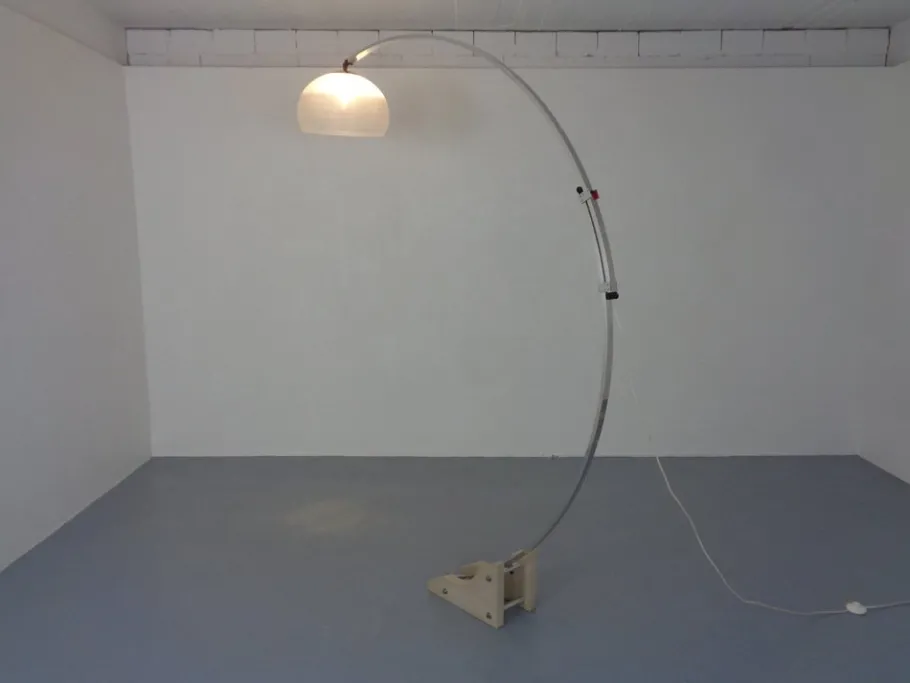 Pamono Large Italian Arc Lamp by Harvey Guzzini, 1970s