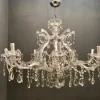 Best Pamono Large Italian Crystal Chandelier, 1940s