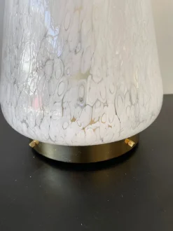Best Pamono Large Italian Murano Glass and Brass Cone Lamp from Esperia, 1970s