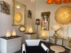 Best Pamono Large Italian Murano Glass and Brass Cone Lamp from Esperia, 1970s