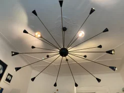 Best Pamono Large Italian Sputnik Chandelier from Stilnovo, Italy, 1960s
