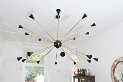 Best Pamono Large Italian Sputnik Chandelier from Stilnovo, Italy, 1960s