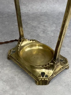 Clearance Pamono Large Jugendstil Desk Lamp with Crystals, 1890s