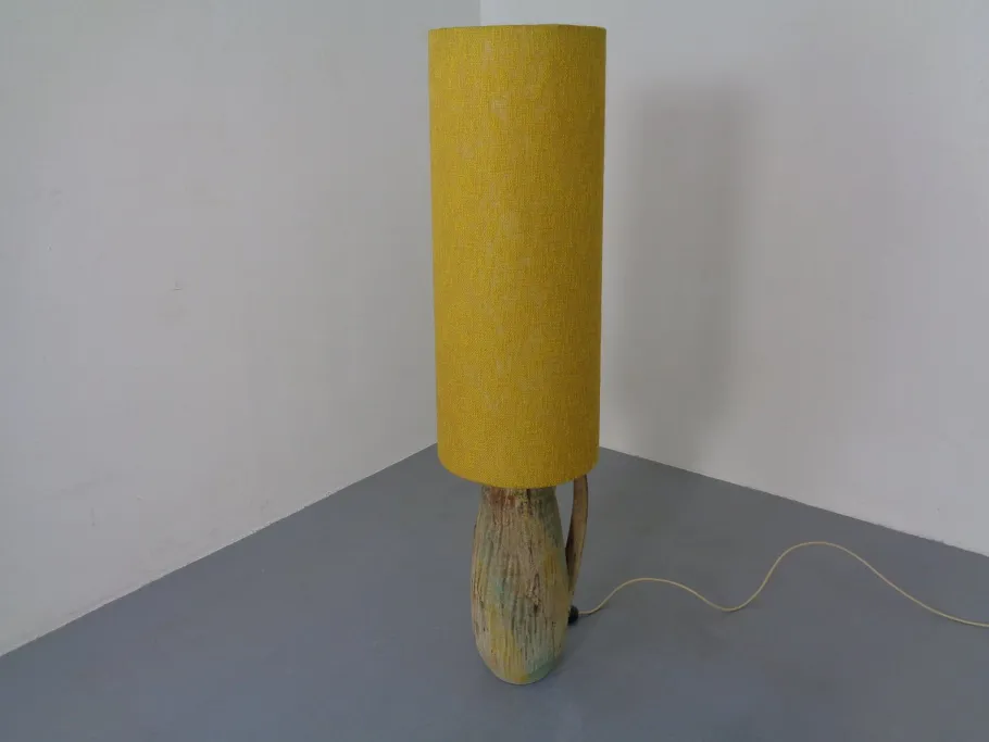 Discount Pamono Large Lava Ceramic Floor Lamp from Scheurich, 1970s