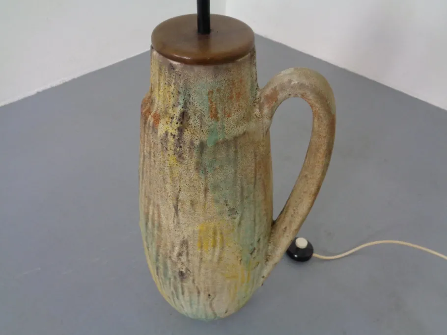 Discount Pamono Large Lava Ceramic Floor Lamp from Scheurich, 1970s