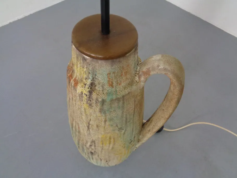 Discount Pamono Large Lava Ceramic Floor Lamp from Scheurich, 1970s