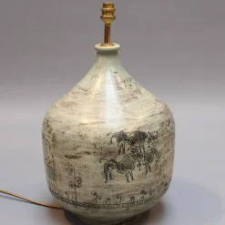Best Pamono Large Mid-Century French Ceramic Lamp by Jacques Blin, 1950s