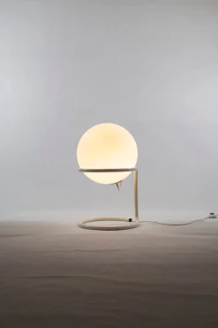 Best Pamono Large Mid-Century Glass Ball Floor Lamp from Glashütte Limburg